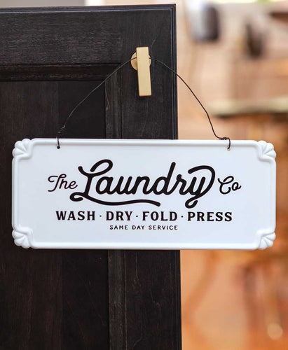 The Laundry Co. Vintage Hanging Sign