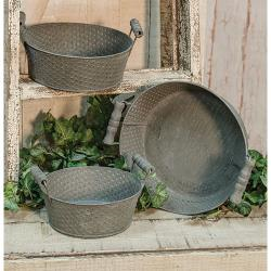 Metal Pots w/Handles