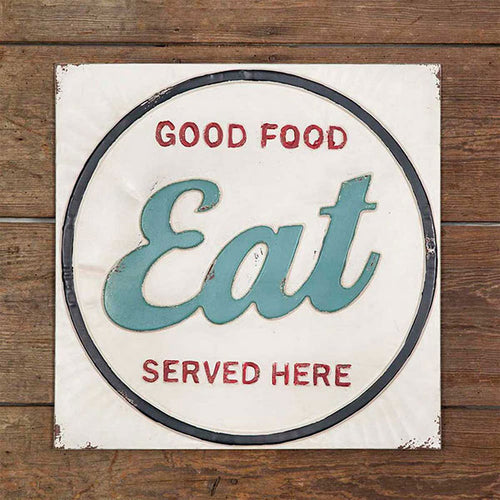 Eat Metal Wall Sign