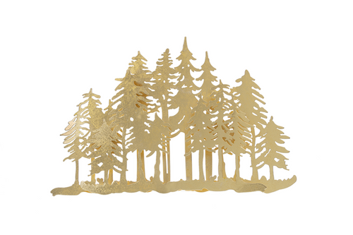 Small Gold Layered Forest Wall Decor